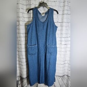 Blue Denim Vintage Sleeveless Dress Size 8